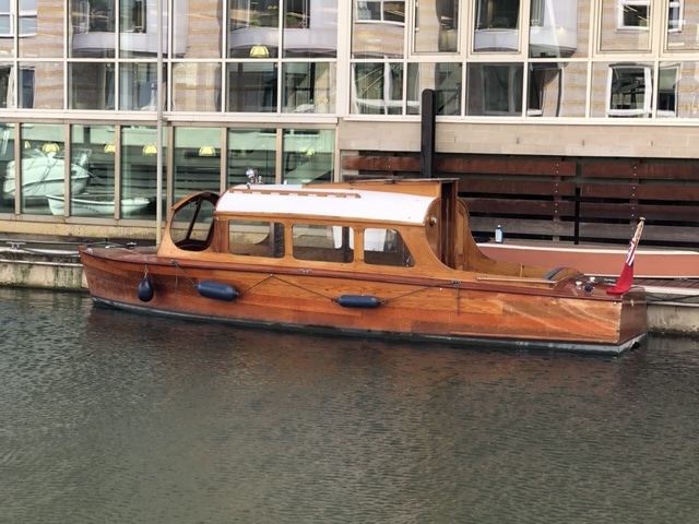 Ferry Lady - a 1950s varnished mahogany Broads day launch